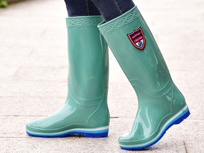 Botas de lluvia de PVC de tres colores